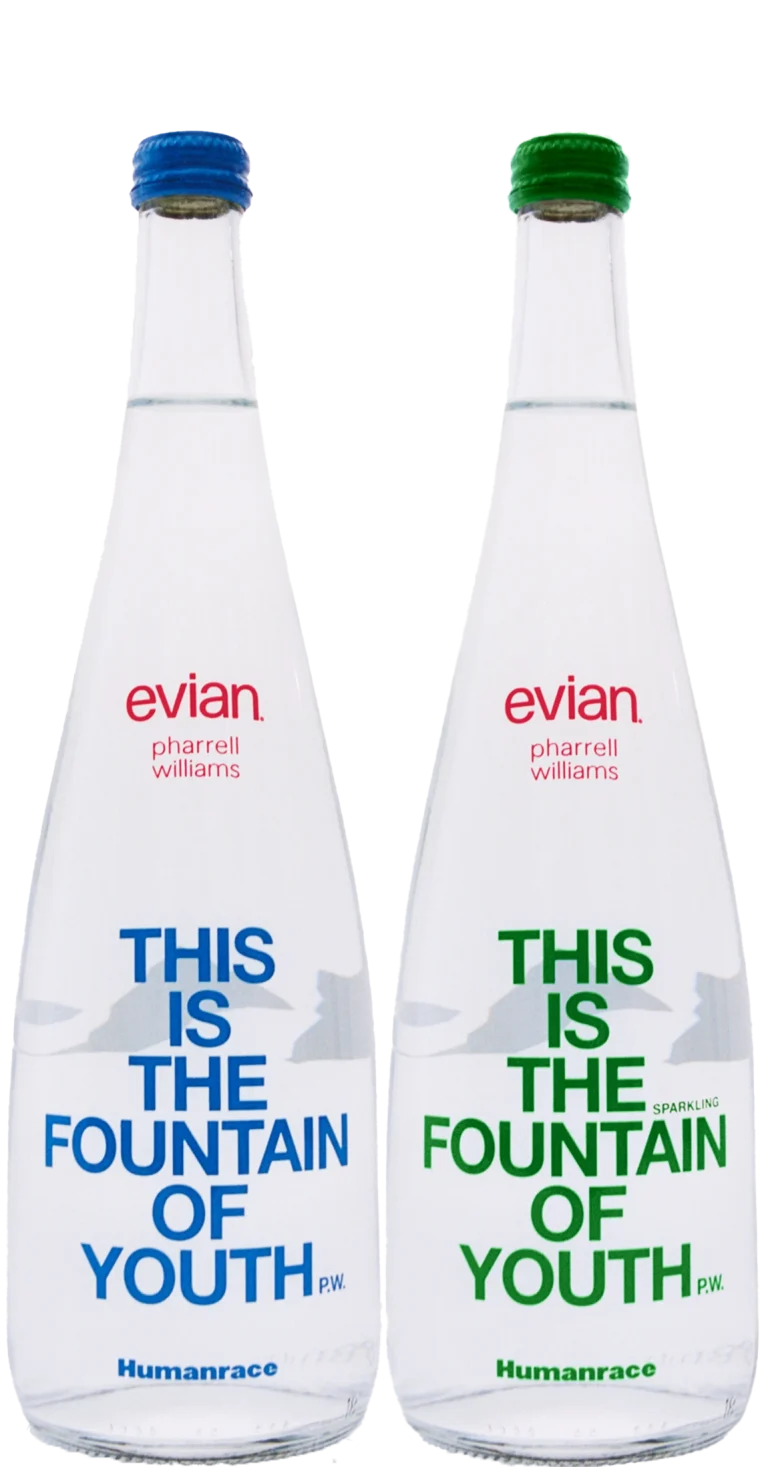 Evian 750mL Pharrell Williams Limited Edition